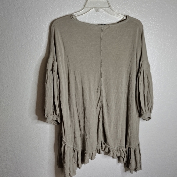 Free People Beach boho oversized tunic top sz M - Picture 6 of 7